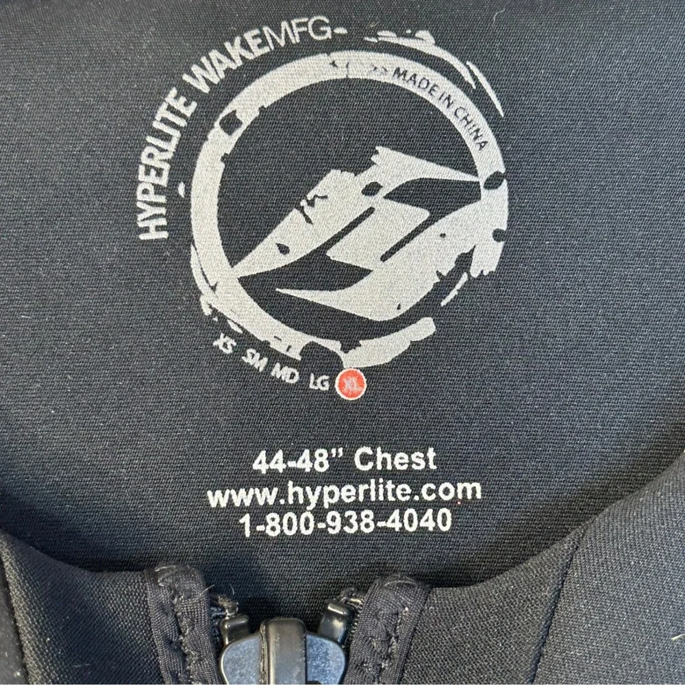 Hyperlite Wakeboard Life Vest Black‎ Pink Blue Bird Logo Adult XL 44 48 Chest - Picture 2 of 10